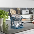 thumbnail image 3 of unbranded Organizador De Platos Azul Multifuncional Para Cocina Con Escurridor Y Base Antigoteo Para Uso Doméstico, 3 of 5