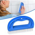 thumbnail image 1 of Cepillo limpiador de lechada de cerdas rígidas, cepillo limpiador de lechada para baño, ducha, azul, 1 of 1