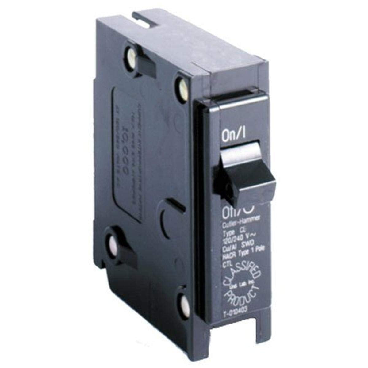 Eaton Corporation CL130CS Single Pole Ul Classified Replacement Breaker, 120V, 30-Amp
