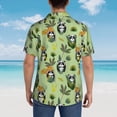 thumbnail image 3 of Lsque Cute Panda Bear In Greenery Forest pattern Hawaiian Shirt for Men, Unisex Summer Beach Casual Short Sleeve Button Down Shirts-XX-Large, 3 of 9