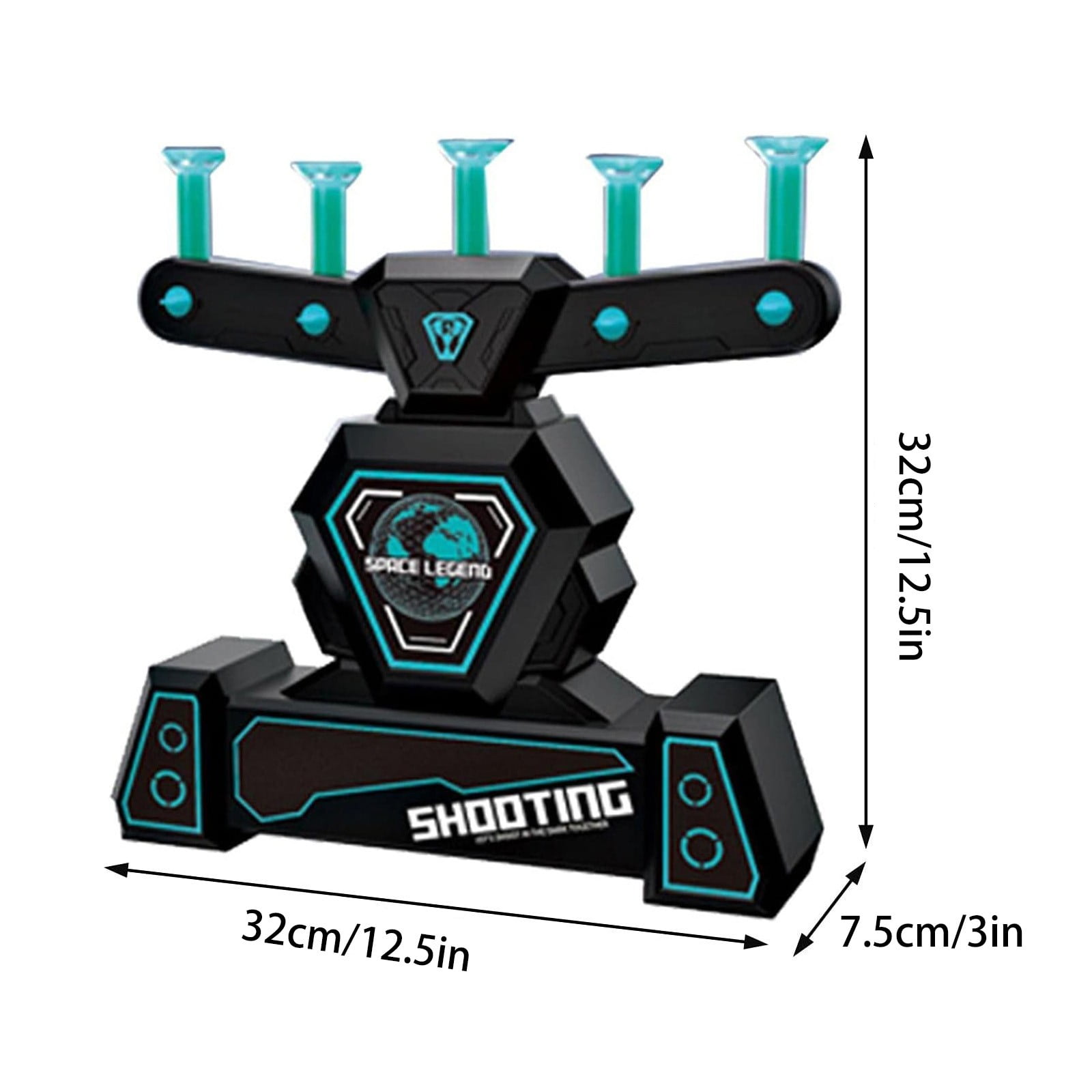 Electronic Floating Target Practice Toy Set With Foam Dart & Space Toy Guns Floating Space Toy Guns Adjustable Airflow Usb Powered Interactive Shooting Game For All Ages And S