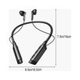 thumbnail image 3 of Wzzjkit Écouteurs Bluetooth Montés au Cou Sans Fil pour le Entraînement Physique et la Course, Écouteurs de Sport avec Longue Autonomie et Réduction Intelligente du Bruit, Prend en Charge le Jeu en T, 3 of 9