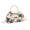 Black, variant on Women's Handmade Floral Sequin Evening Bag Beaded Clutch Purse with Metal Ring Handle for Wedding Prom Party