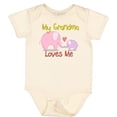thumbnail image 3 of Inktastic My Grandma Loves Me Boys or Girls Baby Bodysuit, 3 of 5