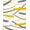 Yellow, Pattern 1, variant on ODIKA 4'x6' Machine Washable Non-Slip Area Rug, Dynamic Brushstroke Composition with Overlapping High Traffic Rug, Yellow, 538970