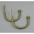 thumbnail image 2 of Urbanest Decorative Curtain Holdbacks for Drapes and Curtains, Classic Metal Drapery Tiebacks, Window Curtain Holdback Hooks, 2 Piece, Antique Brass, 2 of 2