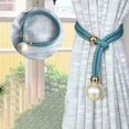thumbnail image 2 of 2Pcs Curtain Strap Luxurious Magnetic Closure Adjustable Window Curtain Tieback Buckle Clip for Living Room, 2 of 10