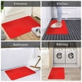 thumbnail image 5 of Gukieu Red Print Dust-proof Floor Mats, Water-absorbent and Non-slip Flannel Door Mats 16x24in, Home Decoration Suitable for Kitchen, Bathroom, Garage, 5 of 7