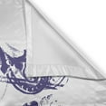 thumbnail image 3 of Ambesonne Fleur De Lis Kitchen Curtains, Grunge Lily Flag, 55"x45", Purple White, 3 of 3