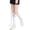 White, variant on LAZIOEGR Women's Icy Leg Socks Athletic Compression Sun Protection Cooling Golfing Stockings, Black Knee-High (18 inches / 45.7 cm)