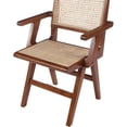 thumbnail image 7 of Bowery Hill Mid-Century Modern Walnut Dining Arm Chair (Set of 2), 7 of 7
