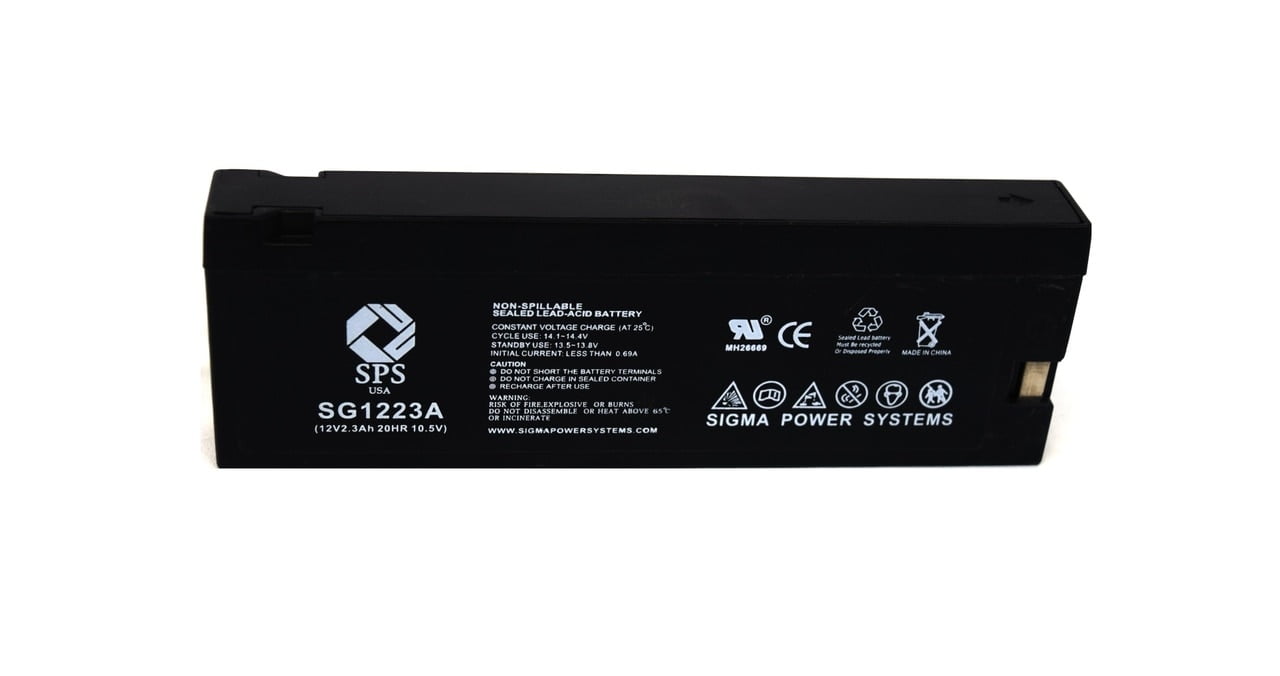 SPS Brand 12V 2.3 Ah (Terminal A) Replacement for Panasonic Camcorders PVBP88 (Camcorder
