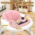 thumbnail image 3 of PRVAETU Foldable Baby Walker Activity Center W/ Music Toy,Wheels,Height Adjustable,Foot Pad for 6-18 Months Babies Infant Boys Girls,Pink, 3 of 7