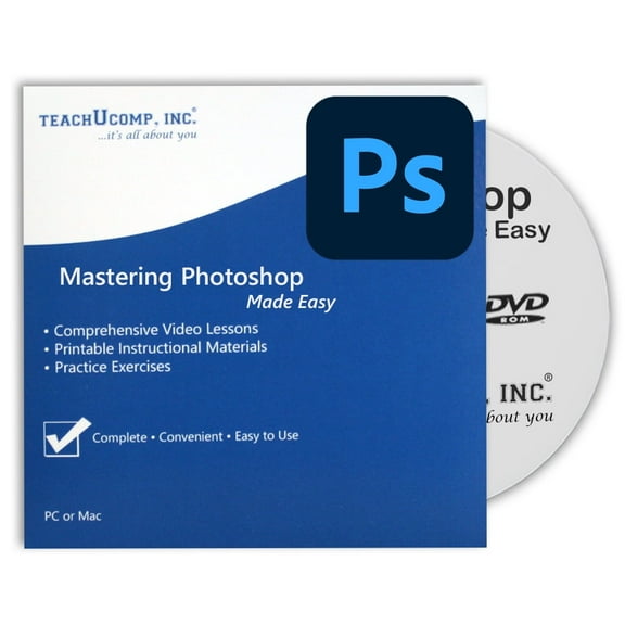 Learn Adobe Photoshop DVD-ROM Training Video Tutorial Course: a Software Reference How-To Guide by TeachUcomp, Inc.