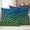 Green, variant on Ombre Peacock Outdoor Waterproof Throw Pillow Covers 24x24 Set of 2, Vintage Abstract Peacock Feather Gradient Blue Pillowcases Cushion Pillowcase for Couch Sofa Patio Outside Pillow Protector