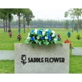 thumbnail image 2 of Artificial Cemetery Flower-Outdoor Grave Saddle Headstone Decorations,Pink and White Rose Memorial Day Flowers for gravesite (Pink and White)…, 2 of 5
