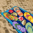 thumbnail image 4 of Yarino Beach Towels Oversized 60inx30in Summer Beach Slippers Beach Towel Microfiber Double-sided Velvet Beach Towel Swimming Towel Versatile Beach Towel, 4 of 6