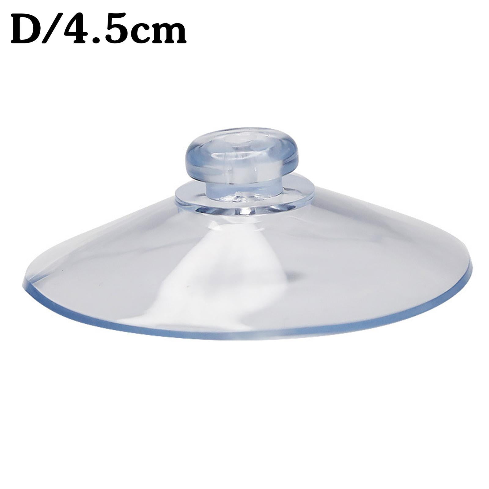 2045mm Round Button Suction Cups/Pads (Window Suckers) Clear Rubber