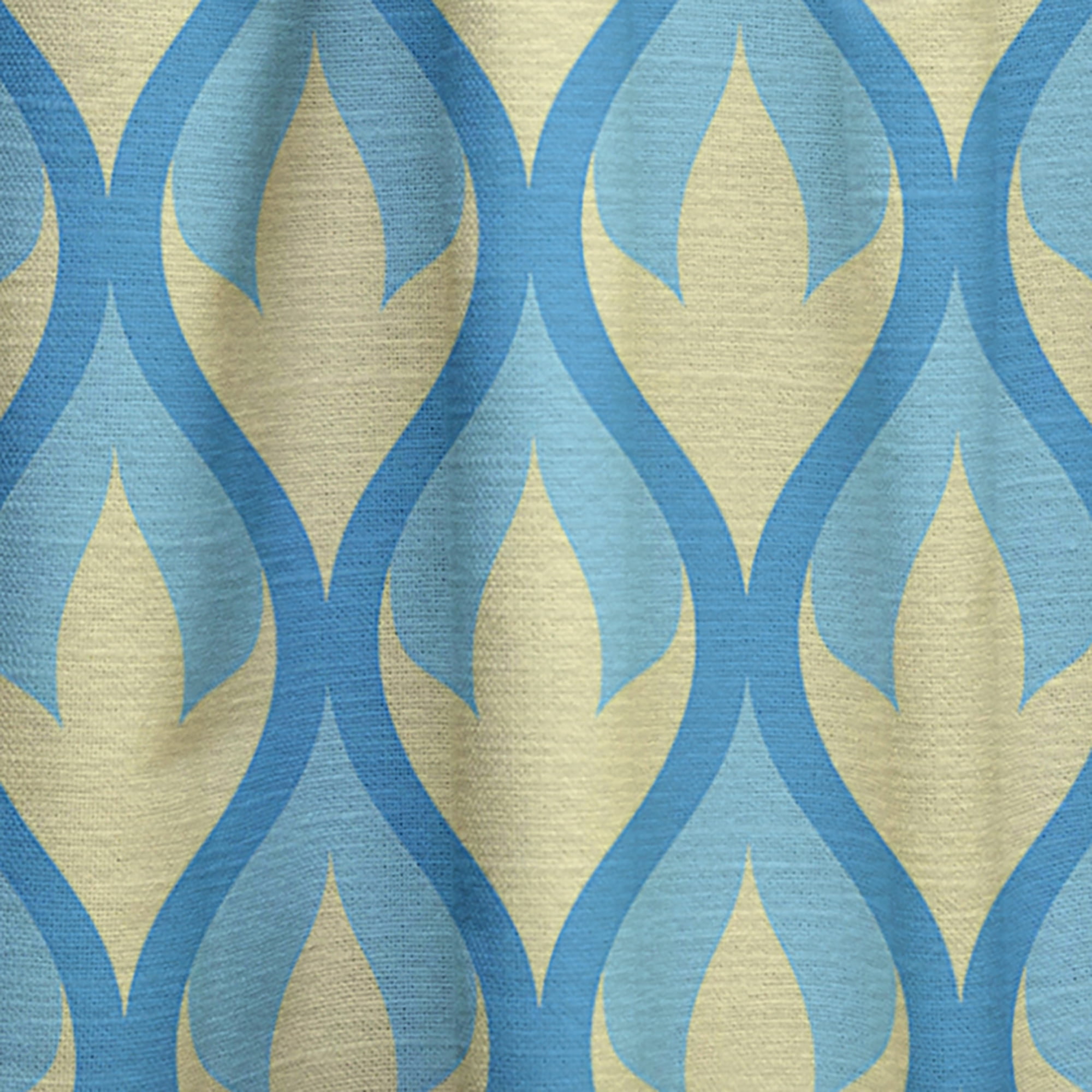 Designart 'Abstract Retro Pattern Design XVII' Mid-Century Modern Curtain Panel