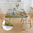 thumbnail image 2 of BANET Spring Tablecloth for Rectangle Tables - Blooming Flower Spring Decorations for Home - Water Resistant Flower Table Cloth for Party,Table white, 2 of 7