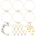 thumbnail image 1 of Guirnalda de guirnaldas de luces LED Floral Hoop MJRASG, paquete de 7 unidades, 20 cm, 1 of 7