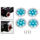 thumbnail image 5 of 4 unids / set de freno RC universal para 1:10 Racing Flat Roadster Coche Vehículo DIY Decoració azul Baoblaze disco de freno de coche mini, 5 of 7