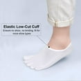 thumbnail image 4 of Mens Toe Socks No Show Athletic Running Five Finger Socks Invisible Low Cut Sock, 4 of 6