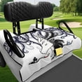 thumbnail image 4 of chaqlin Blue Octopus Tentacle Print Golf Cart Seat Easy to Clean, with Storage Pockets Golf Seat Covers Fit for Club Car, 4 of 8