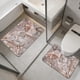 thumbnail image 4 of Alfombrilla de baño con absorción de agua y secado rápido, en forma de U, para entrada de baño, juego de 2 unidades, 4 of 6