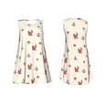 thumbnail image 7 of Picia Cute Squirrel Print Women’s Sleeveless Midi Swing Dress – A-Line Pleated Tank Sundress, Comfortable and Flowy T-Shirt Dress, 7 of 7