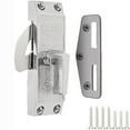 thumbnail image 1 of Birdeem Sliding Barn Door Hook Lock, 180 Degree Rotating Latch for Sliding Doors, Aluminum Alloy Barn Door Latch for Bedroom Closet and Cabinet, Easy Mount Left or Right Side, 1 of 9