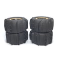 thumbnail image 1 of Neumáticos para vehículos RC, llantas hexagonales negras y naranjas para RC en coche de carretera para exteriores, 1 of 8