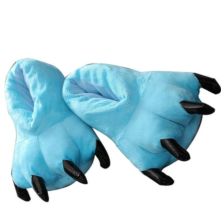 

Foraging dimple Kid Baby Girls Winter Warm Indoor Slippers Funny Animal Shoes Sky Blue