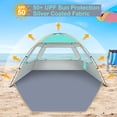 thumbnail image 3 of Gorich Beach Tent for 3/4/6/8 Person, UPF 50+ UV Protection, Portable Sun Shelter, Easy Setup Sun Shade Beach Canopy with Carry Bag, 3 of 8
