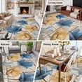 thumbnail image 5 of Blue Yellow Tulips Area Rugs 5'x7', Small Throw Rugs for Laundry Room Playroom, Retro Farmhouse Flower Barn Doors Wooden Indoor Outdoor Rug Non-Slip Low Pile Carpet Runner Reversible Floor Mats, 5 of 8