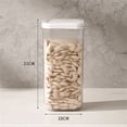thumbnail image 3 of Bigersell Food Storage Containers with Lids Airtight Stackable Plastic Kitchen and Pantry Organization Storage Dry Food Canisters for Cereal, Dry Food, Flour and Sugar C, 3 of 7