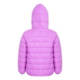 thumbnail image 2 of YEAHDOR Kids Boys Teens Winter Coat Water Resistant Puffer Jacket Windbreaker Long Sleeve Hoodie Down Jacket Purple 5-6, 2 of 7