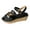Black, variant on OAVQHLG3B Sandals for Women Women's New Wedge Sandals Thick Sole Platform Buckle Strap Women's Shoes