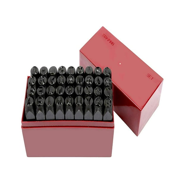 36 Pc 3 8 Steel Metal Punch Letter Number Stamp Stamping Kit Set With Case 3 8 A Z 0 8 Turn 6 Upside Down For 9 By Vector Tools Walmart Com Walmart Com