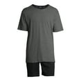 thumbnail image 3 of Hanes Men's Soft Pajama Short Sleeve Top and Shorts Set, 3 of 6
