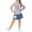 Gray, variant on NAISIBABY Girls Outfit Sets 6T, Summer Fashion Casual Short Sleeve T-Shirt and Denim Skirt Kids Clothes 2-Piece (2-8T)