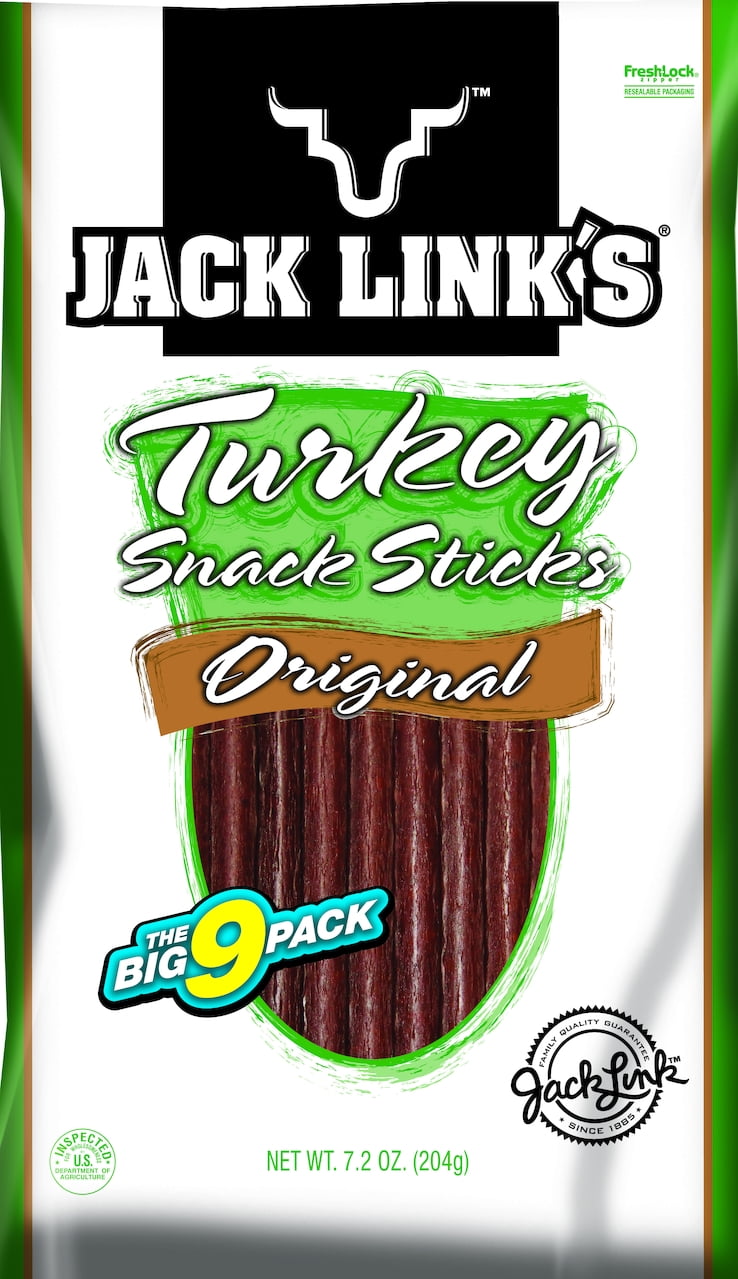 Jack Link's Original Turkey Snack Sticks, 7.2 Oz., 9 Count Walmart