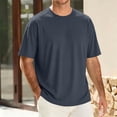 thumbnail image 2 of Luvrsol Big and Tall Mens T Shirts Solid Tee Soft Lightweight Quick Dry Cotton Everyday Casual Tops M-4XL, 2 of 7
