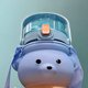 thumbnail image 3 of Bear Drinking Cup Bounce Cover 1100ml Cup Double Straw para Camping Trip (Azul) Ehuebsd Para estrenar, 3 of 7
