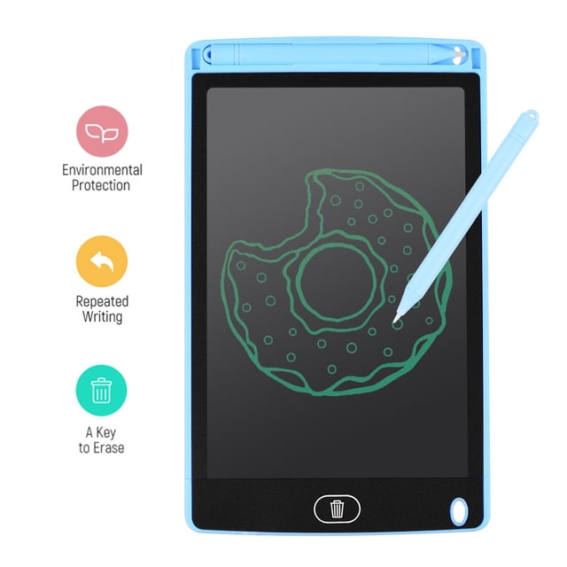 TFixol 8 Inch LCD Writing Tablet Portable Ultra-Thin Drawing Board With Stylus Black