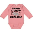 thumbnail image 3 of Inktastic I Want To Grow up To Be a Mechanic Boys or Girls Long Sleeve Baby Bodysuit, 3 of 5