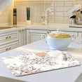 thumbnail image 6 of Floral Pink Roses Bouquets Dish Drying Mat for Kitchen Counter Absorbent Microfiber Drying Pad, Medium 16x18 in, 6 of 7