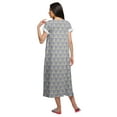 thumbnail image 4 of Moomaya Printed Short Sleeve Nightdress For Women Cotton Sleepwear Gown, 4 of 5