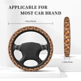 thumbnail image 5 of Haiem Various Oranges Print Steering Wheel Cover 15 Inches for Women Men, Neoprene Anti-Slip Cute Car Steering Wheel Grip Wrap Car Accessories Protective Case Cover for Vehicle Truck SUV, 5 of 8