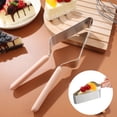 thumbnail image 4 of Opvise Premium Stainless Steel Cake Dispenser with Dual-Handle Design, Adjustable Cake Cutter for Even Slices, Multi-Purpose Baking Tool for Pies, Pizzas, Desserts, 4 of 8